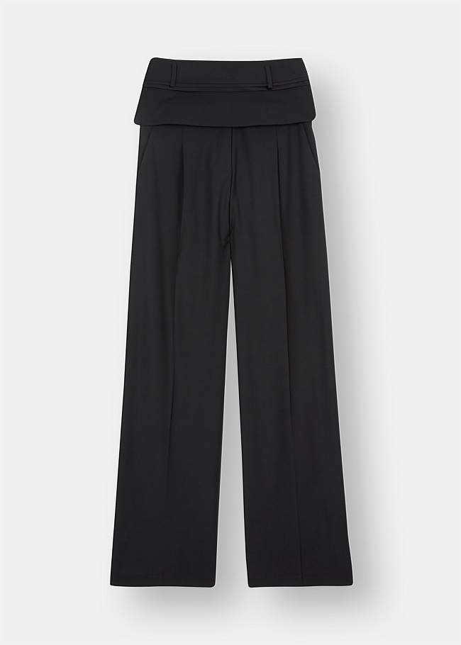 Double Belted Wool Trouser