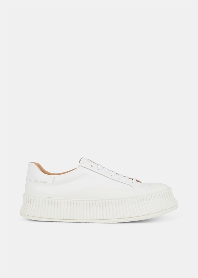 Ribbed Sole Platform Sneakers