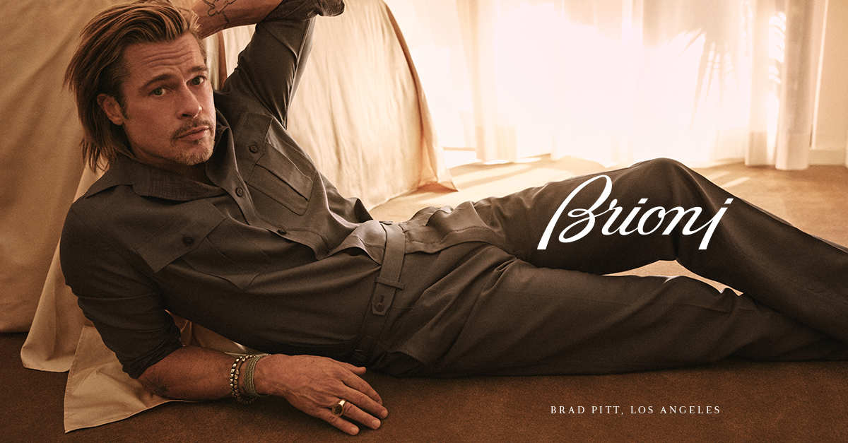 Brad Pitt’s design debut with Brioni now at Harrolds