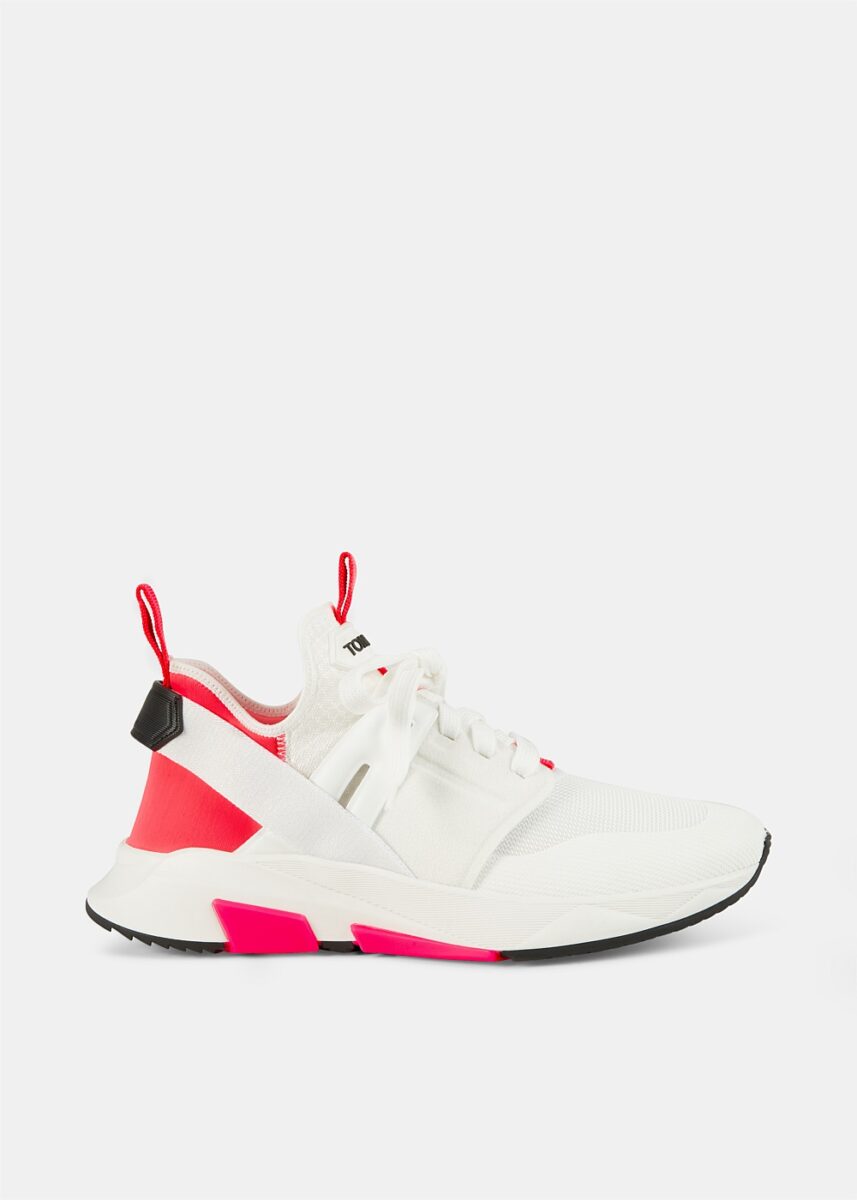 Pink & White Jago Low-Top Sneaker