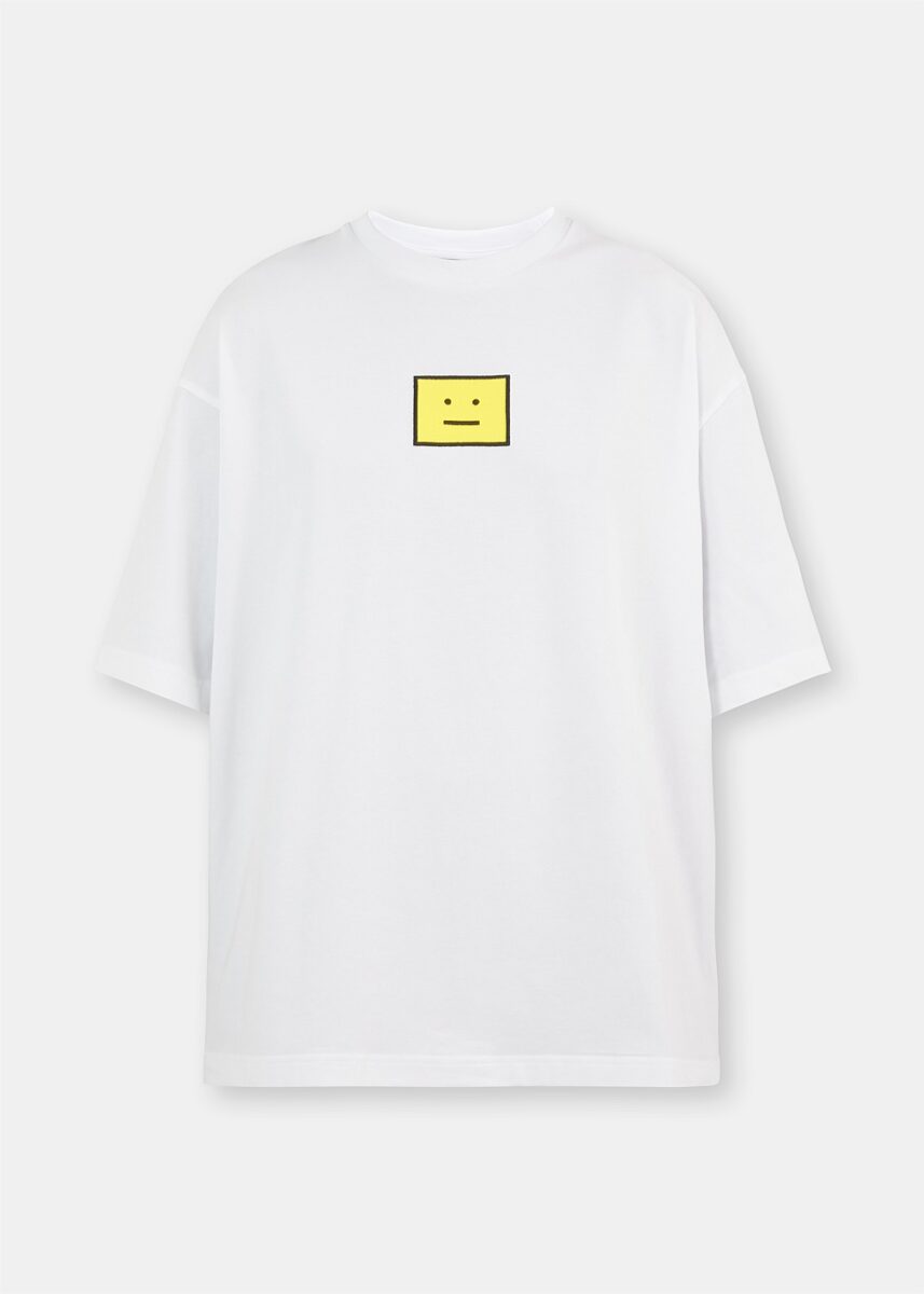 White Exford Evil Face T-Shirt