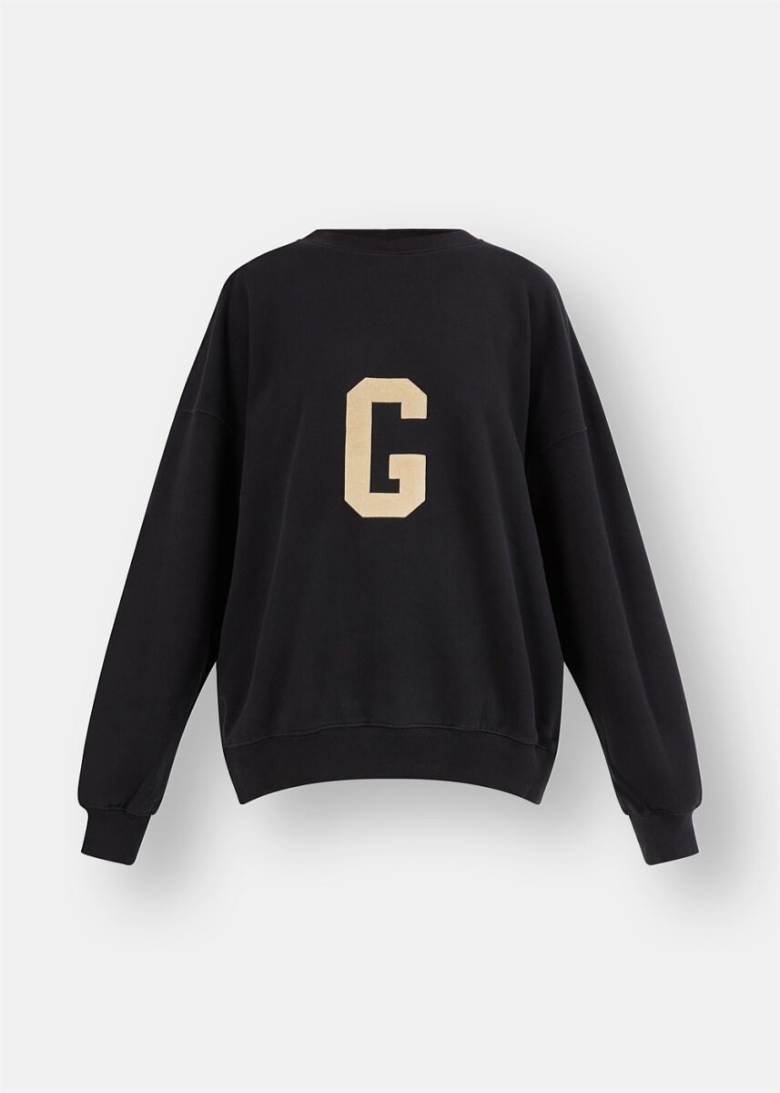 'G' Crewneck Black Sweatshirt