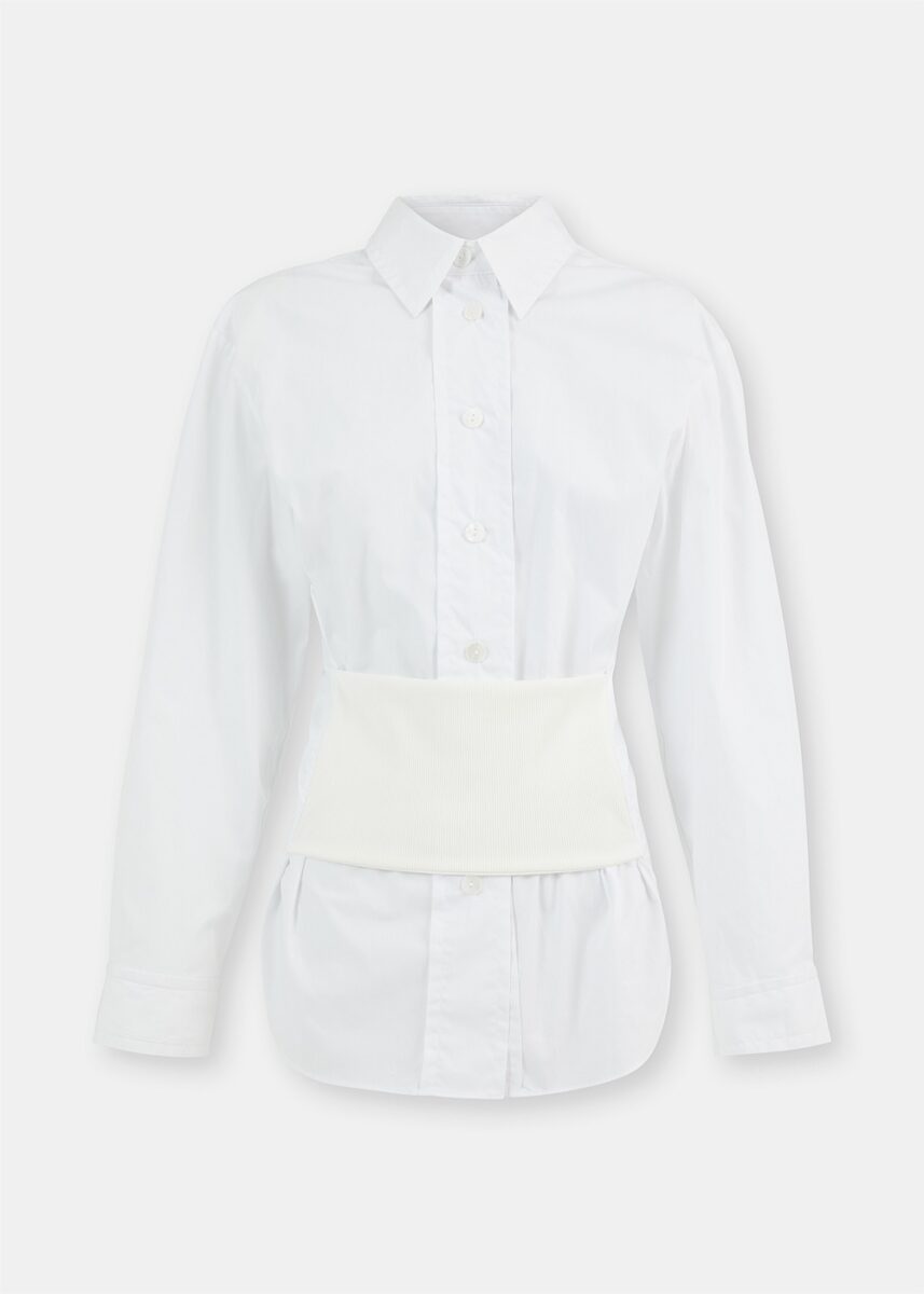 White Bandeau Shirt