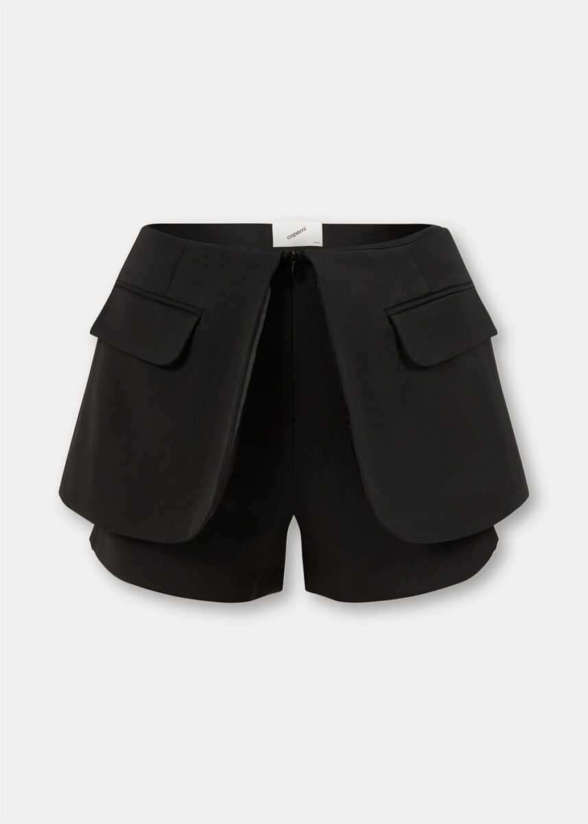 Black Hybrid Shorts