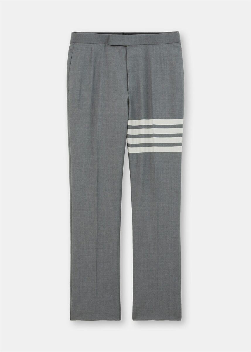 Grey 4-Bar Backstrap Trousers