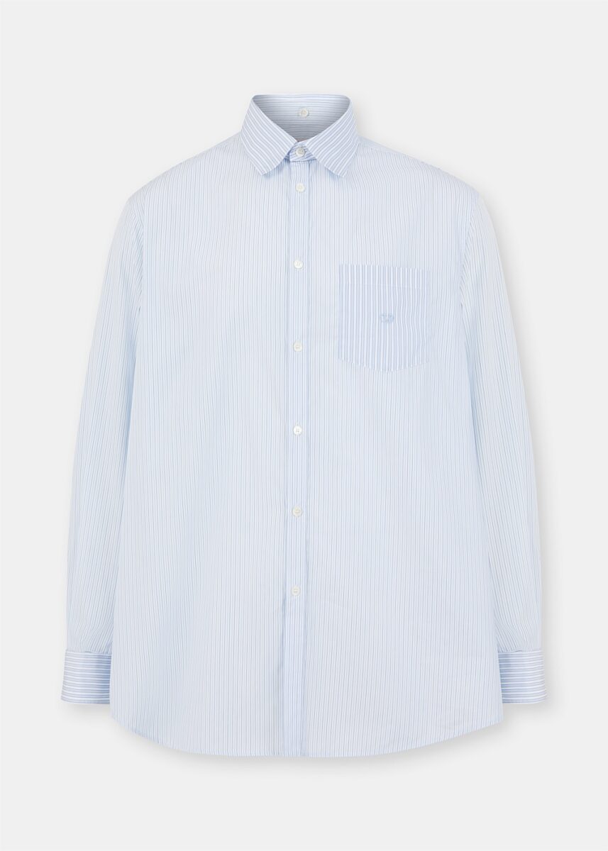 Blue Stripe Button Up Shirt