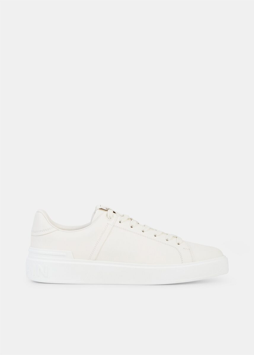 White B Low-Top Sneakers