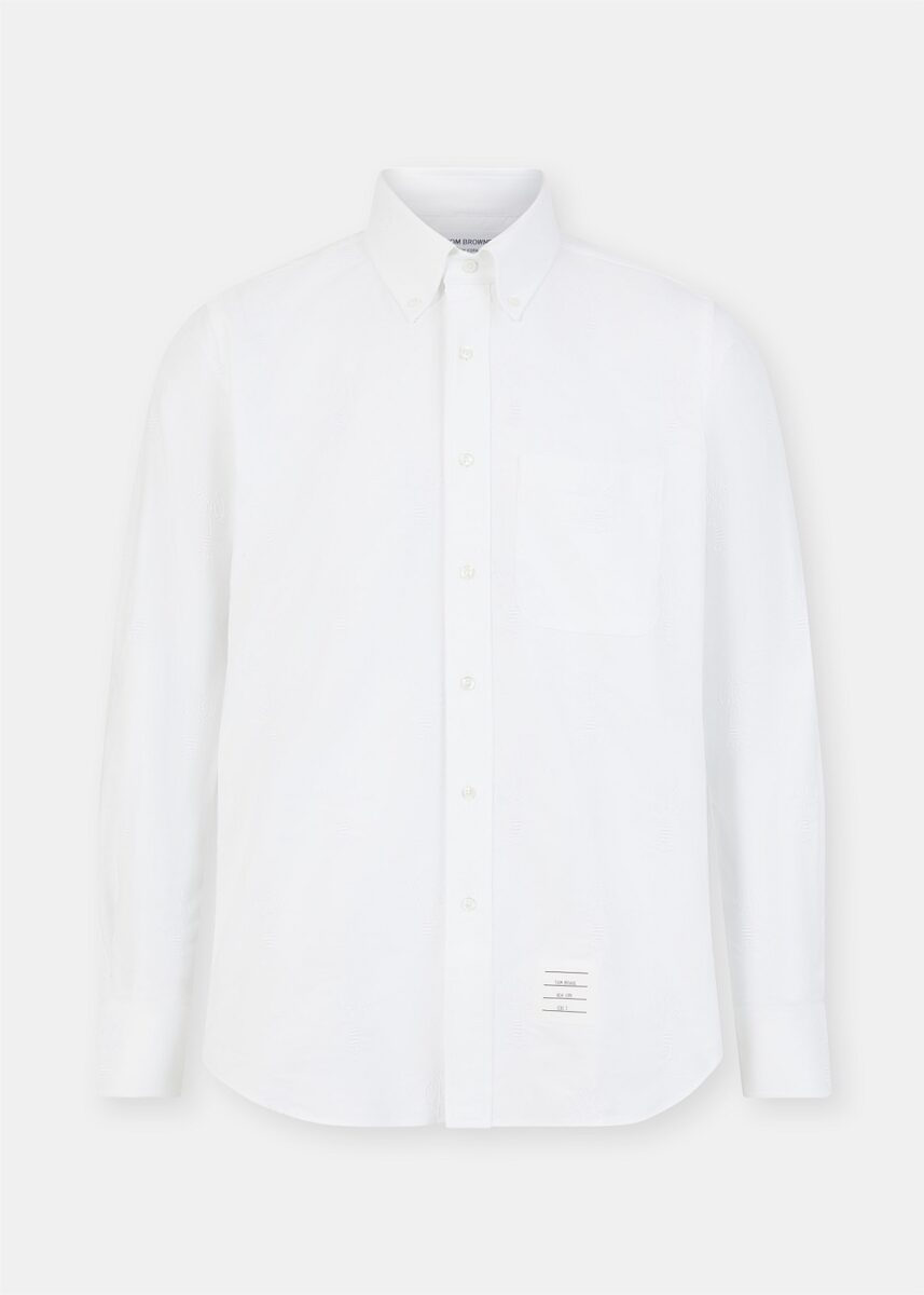 White Straight Fit Shirt