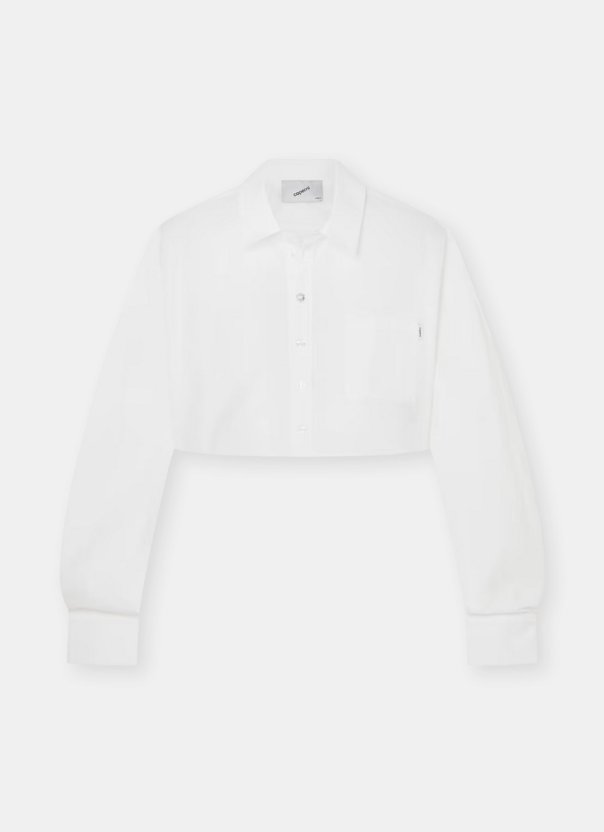 White Cropped Shirt - Harrolds